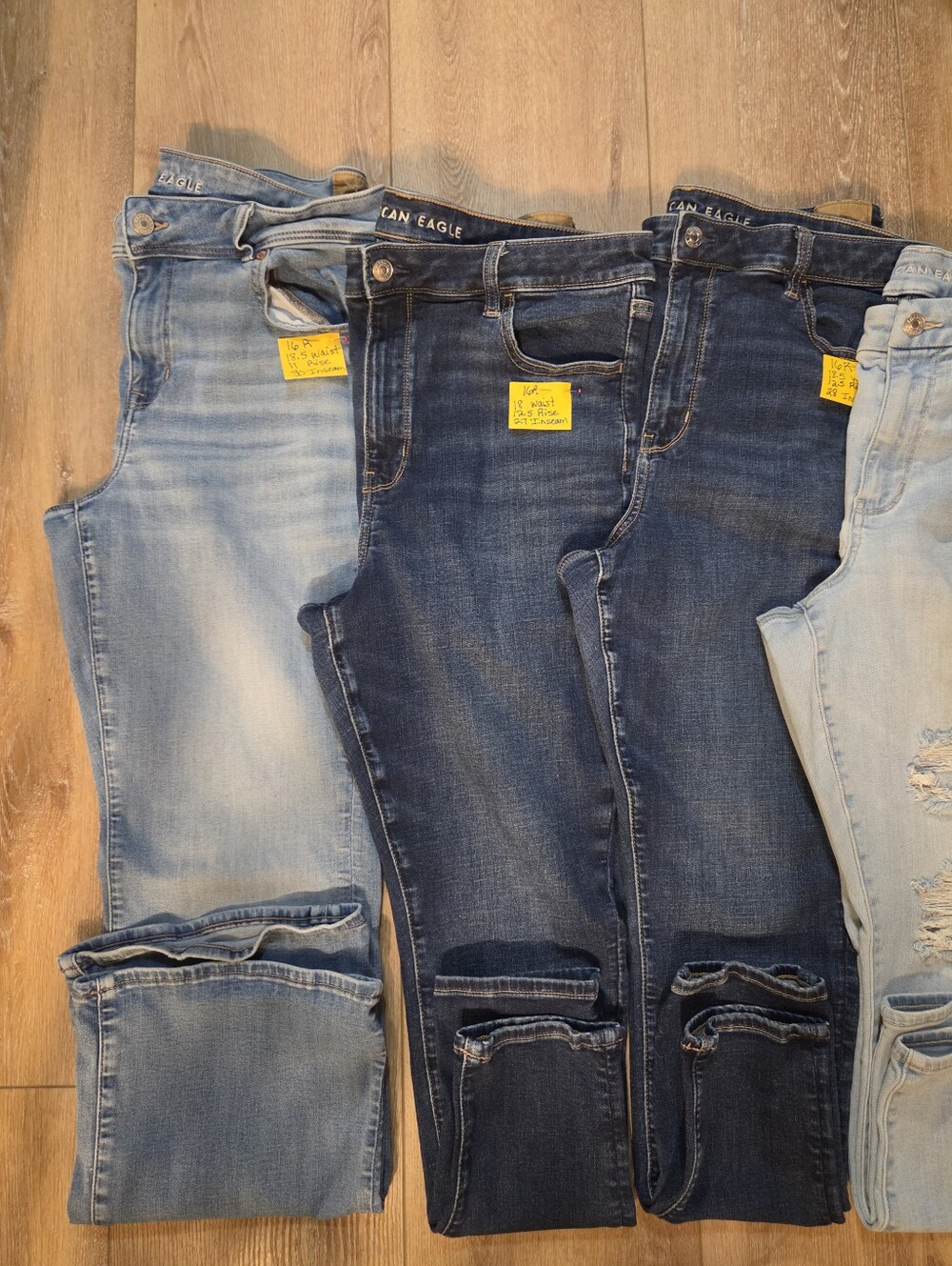 BUNDLE American Eagle Outfitters EUC Size 16R and one 16S, size on tags 5 pair - Picture 2 of 8